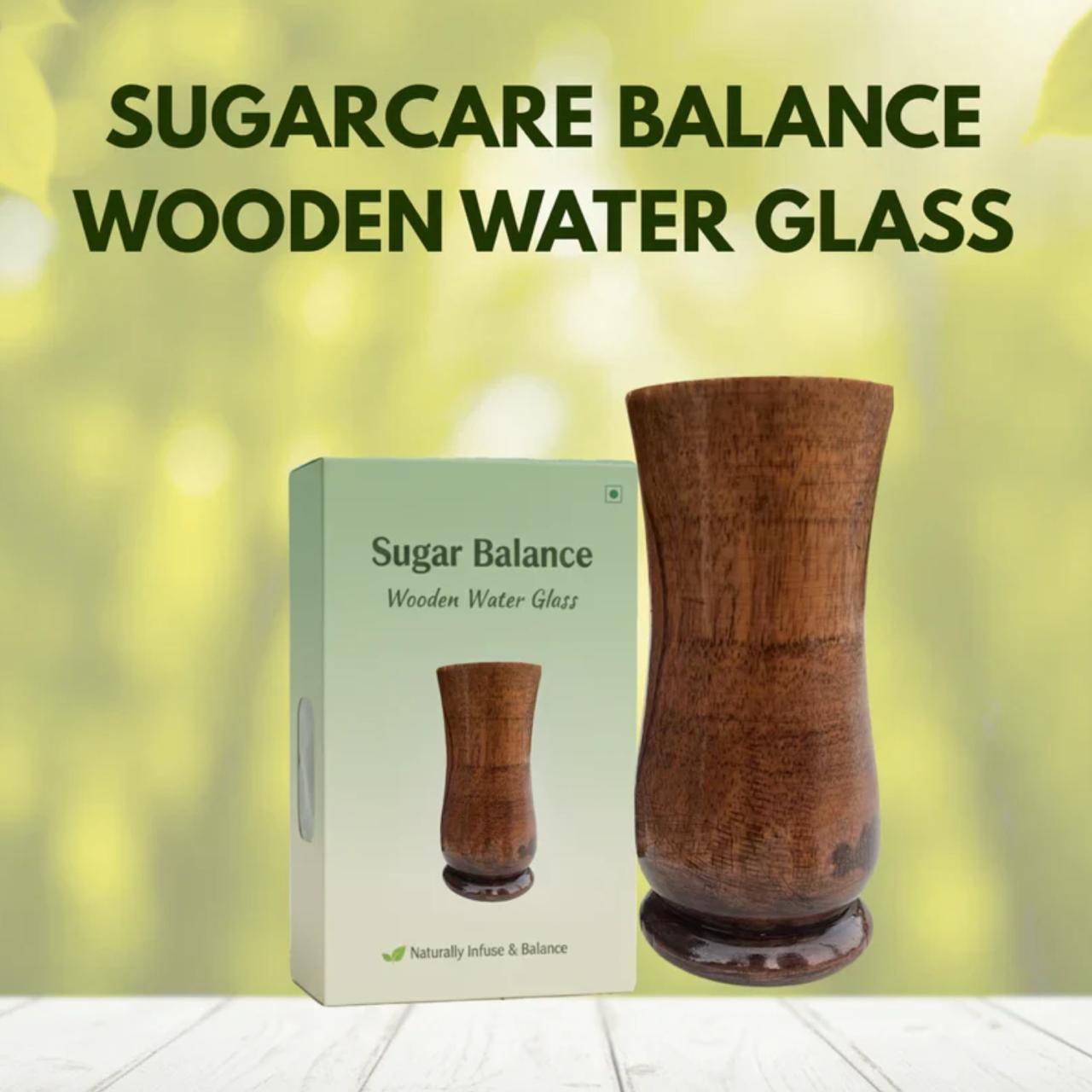 SUGARCARE BALANCE WOODEN WATER GLASS (100% AYURVEDIC)