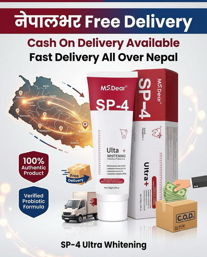 SP 4 Probiotic Whitening Toothpaste - Bright & Healthy Smile