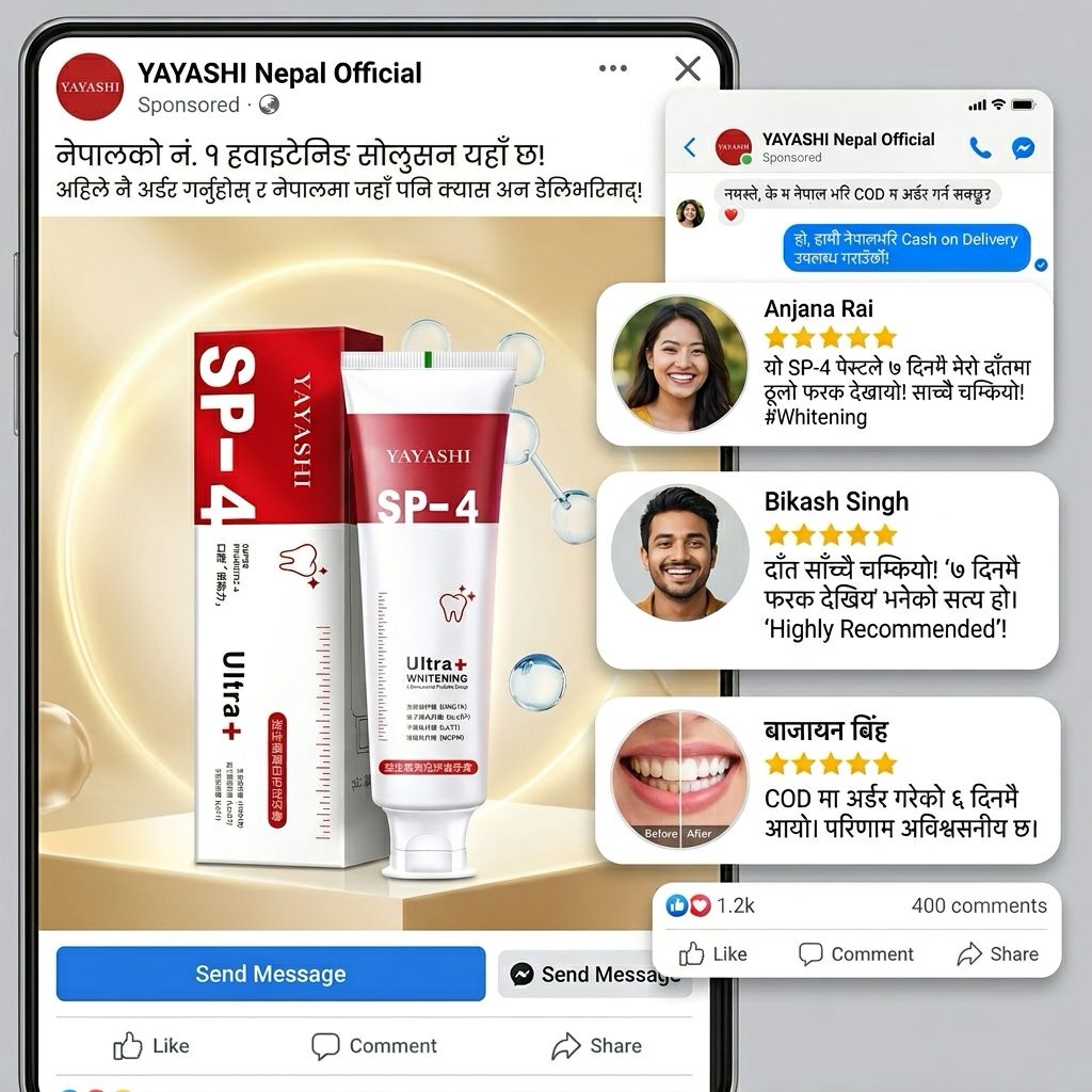 SP 4 Probiotic Whitening Toothpaste - Bright & Healthy Smile