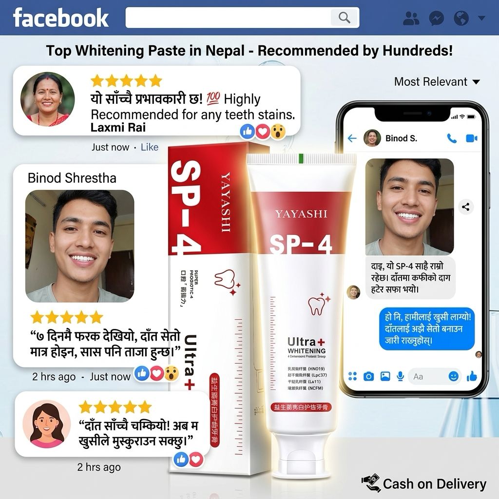 SP 4 Probiotic Whitening Toothpaste - Bright & Healthy Smile
