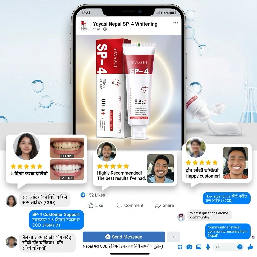 SP 4 Probiotic Whitening Toothpaste - Bright & Healthy Smile