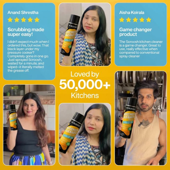 NEPAL'S #1 FOAM-BASED COMPLETE KITCHEN CLEANER & DISIN